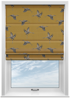 Cranes, Gilt - Roman Blind
